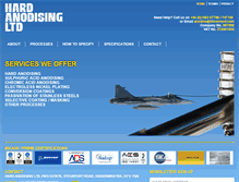 Tablet Screenshot of hard-anodising.co.uk